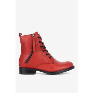 Ghete dama 5905588877226 - Piele naturala - Rosu imagine