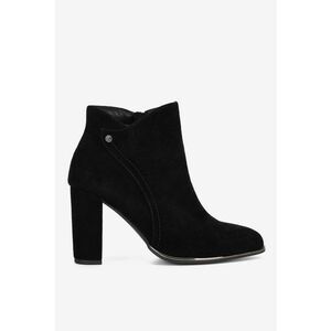 Ghete dama 5905588884859 - Piele intoarsa - Negru imagine