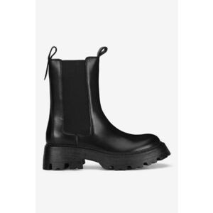 Ghete dama 5905588904137 - Piele naturala - Negru imagine