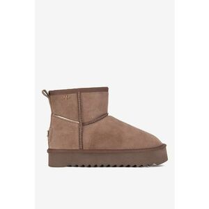 Ghete dama 5905588940364 - Piele intoarsa - Maro imagine