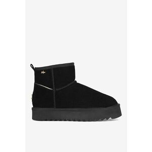 Ghete dama 5905588940371 - Piele intoarsa - Negru imagine