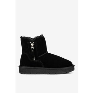 Ghete dama 5905588942139 - Piele intoarsa - Negru imagine