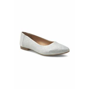 Balerini dama - 370482 - Piele naturala - Argintiu imagine