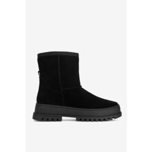 Ghete dama 5905588992882 - Piele intoarsa - Negru imagine