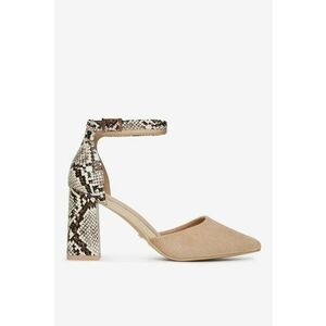 Pantofi Sintetic - Bej - imagine