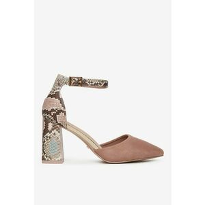 Pantofi Sintetic - Bej - imagine