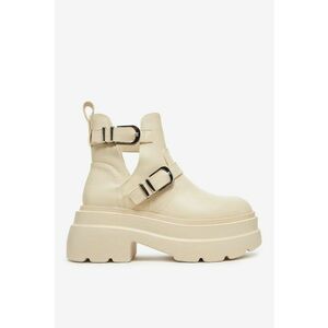Pantofi Sintetic - Bej - imagine