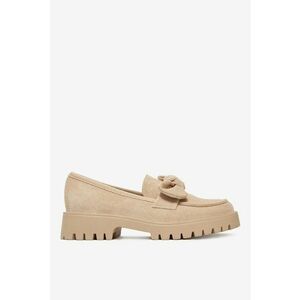 Mocasini Textil - Bej imagine