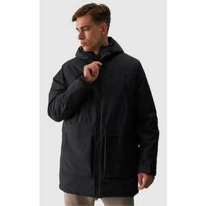 Jacheta barbati parka - impermeabila - captusita - neagra - poliester imagine