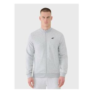Hanorac sport barbati baseball - confortabil - gri deschis - bumbac - imagine