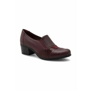 Pantofi dama - 392569 - Piele naturala - Rosu inchis imagine