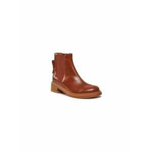 Ghete dama 303022921 - Piele naturala - Maro imagine