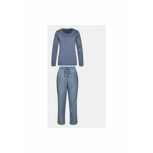 Pijama dama - 302994588 - Viscoza/Bumbac - 36 EU - Albastru imagine