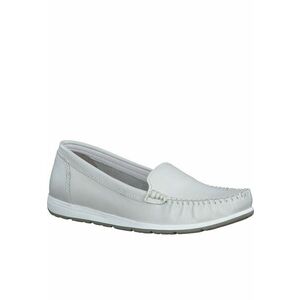 Mocasini dama - Piele naturala - alb imagine