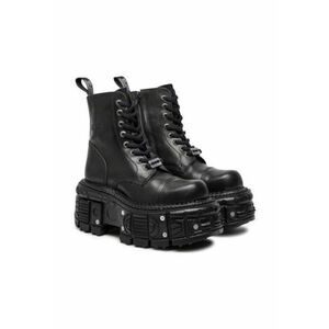 Ghete dama M-TANK083-C1 - piele naturala - negru - imagine