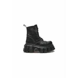 Ghete dama M-NEWMILI083 - negre - piele ecologica - imagine