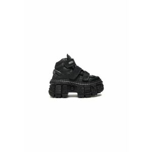 Ghete M-WALL285-S2 - piele naturala - negru - imagine