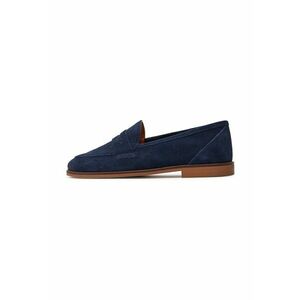 Mocasini dama - 700096 - Piele intoarsa - Albastru imagine