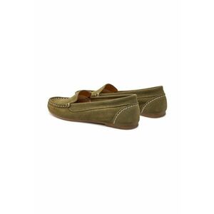 Mocasini dama - 700195 - Piele intoarsa - Verde imagine