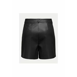 Pantaloni scurti dama - 304928574 - Piele ecologica - Negru imagine