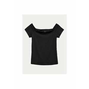 Bluza dama - 304951558 - Modal/Bumbac/Elastan - Negru imagine