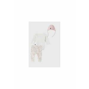 Compleu fete - 300086094 - Bumbac organic - 68-74 CM - Bej imagine