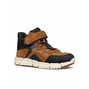 Ghete baieti J269XA 0ME22 C0275 - Piele intoarsa - Maro - imagine