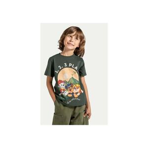 Tricou baieti - 304484544 - Bumbac - Verde imagine