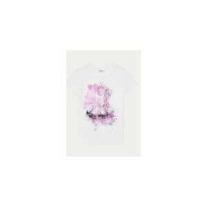 Tricou fete - 305276254 - Bumbac - 104 CM - Alb imagine