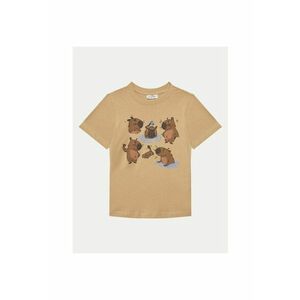 Tricou baieti - 305276421 - Bumbac - Bej imagine