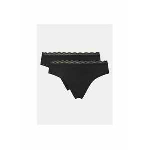 Set 2 chiloti dama - 304975004 - Bumbac - Negru imagine