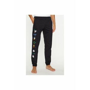 Pantaloni de pijama barbati - 303290566 - Bumbac - S INTL - Negru imagine
