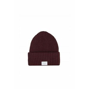 Caciula acril - manseta lata - unisex - rosu inchis imagine