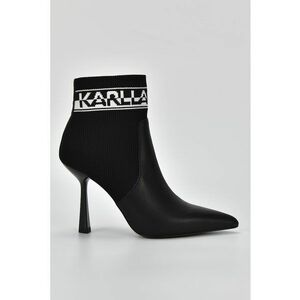 Botine slip-on de piele cu logo imagine