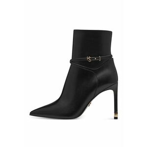 Botine de piele cu varf ascutit imagine