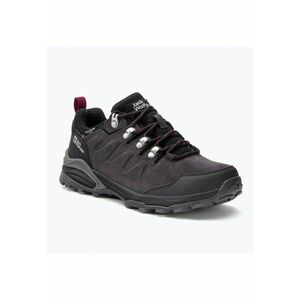 Pantofi trekking Piele intoarsa - Negru imagine