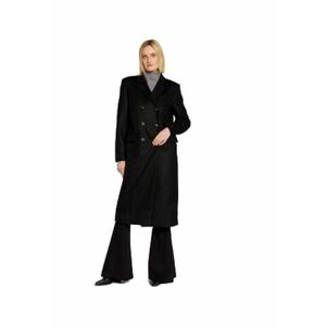 Palton dama 56S00807 - Lana/Poliester - Negru - imagine
