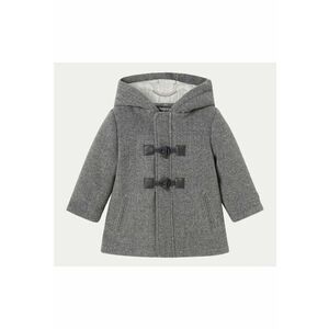 Palton baieti - 304295478 - Poliester/Viscoza - Gri imagine