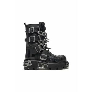 Ghete barbati piele ecologica - negru - 46 imagine