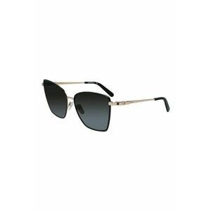 Ochelari de soare cat-eye cu rame metalice imagine