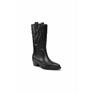 Cizme cowboy inalte Negru - Piele autentica imagine