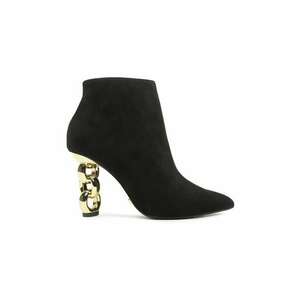 Botine dama - 99750 - Piele naturala - Negru imagine