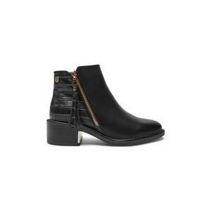 Botine dama - 43091 - Piele ecologica - Negru imagine