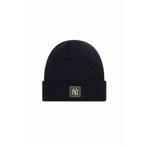 Caciula elastica tricotata metallic New York Yankees - Negru - imagine