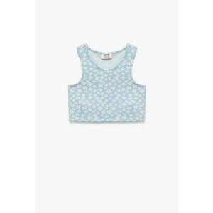 Top cu imprimeu floral imagine