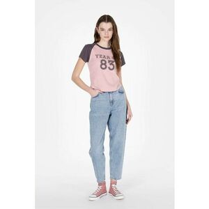 Blugi crop mom-fit imagine