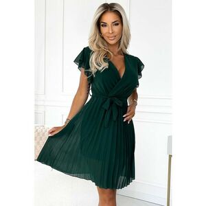 Rochie din sifon cu volanase pe umeri - imagine