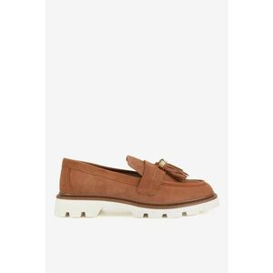 Mocasini dama 5903698599687 - Piele intoarsa - Maro imagine