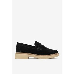 Mocasini dama 5904862315713 - Piele intoarsa - Negru imagine