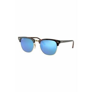 Ochelari de soare clubmaster unisex cu lentile oglinda imagine